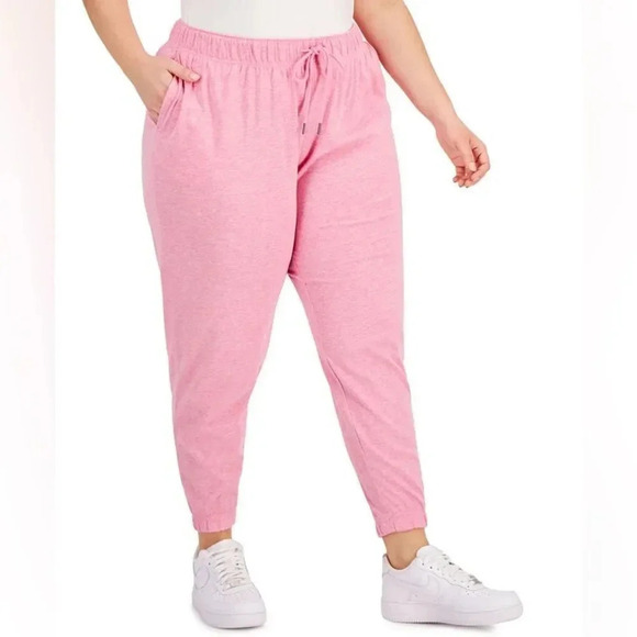 Ideology Pants - Women Off Duty Plus Size Pink Jogger Pants BRAND NEW WOTH TAGS